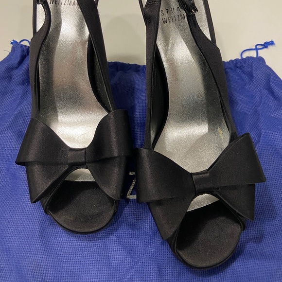 Stuart Weitzman Satin Slingback Sandals - Picture 2 of 4